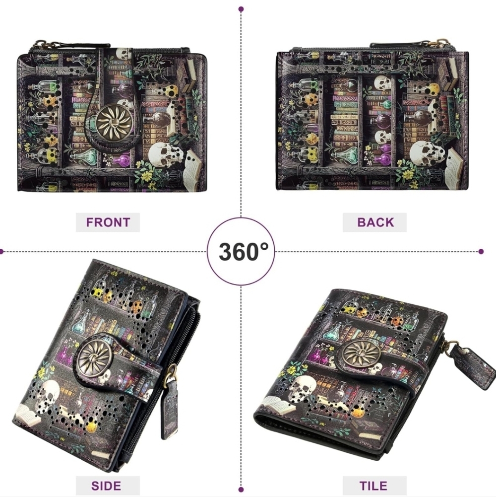 Colorful Book-Themed Wallet